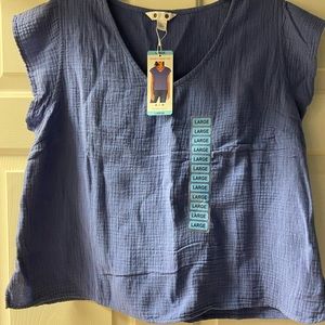 Three Dots Gauze Top